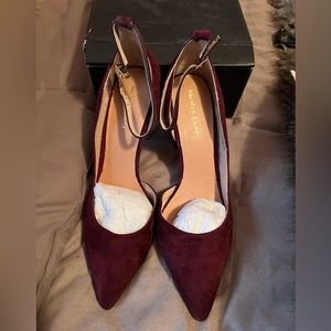 BN - Burgundy Suede Heels